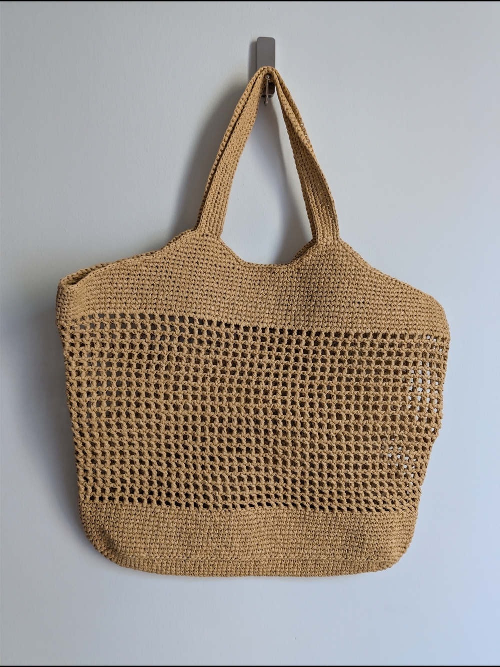 Anthropologie Woven Slouchy Tote Bag